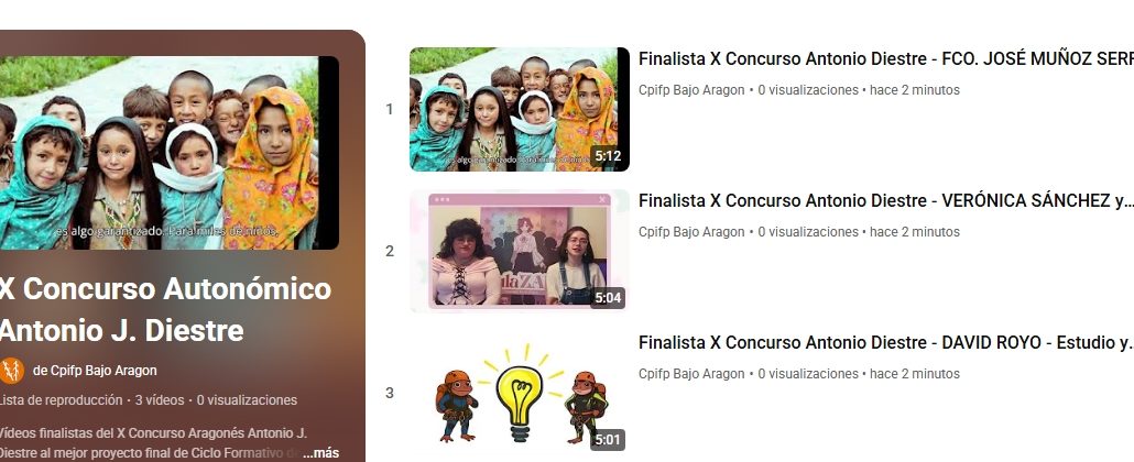 X concurso Antonio Diestre Finalistas